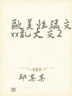欧美性猛交xxxx乱大交2封面