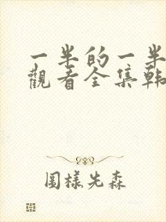 一半的一半免费观看全集韩剧