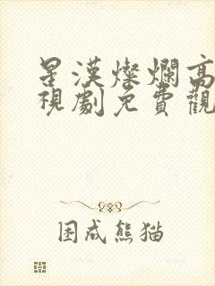 星汉灿烂高清电视剧免费观看完整版