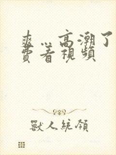 爽…高潮了…免费看视频封面