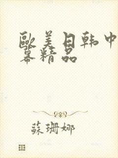 欧美日韩中文字幕精品