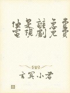 他是谁免费观看电视剧免费观看全集