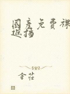 国产免费裸体无遮挡