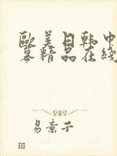 欧美日韩中文字幕精品在线