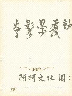 火影忍者动漫花了多少钱