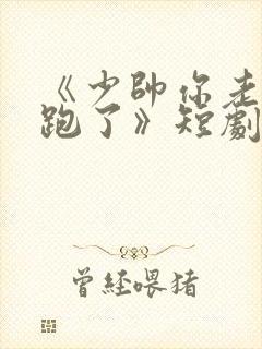 《少帅你老婆又跑了》短剧封面