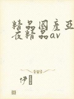 精品国产亚洲午夜精品av