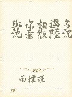 与你相遇多欢喜沈意欢陆沉舟小说阅读封面