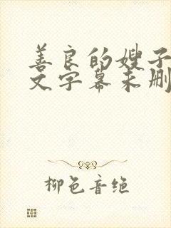 善良的嫂子1中文字幕未删减版