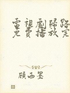 电视剧归路全集免费播放完整版在线观看