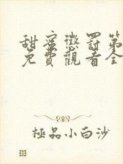 甜蜜惩罚第一季免费观看全集