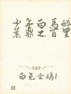 少年白马醉春风叶鼎之百里东君