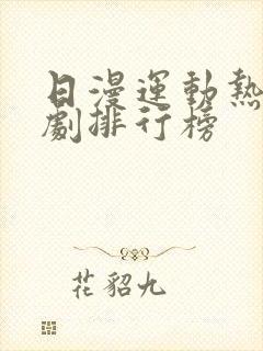 日漫运动热血番剧排行榜