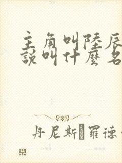 主角叫陆辰的小说叫什么名字