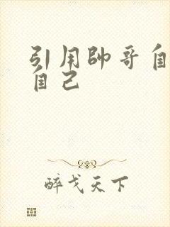 引用帅哥自己玩自己