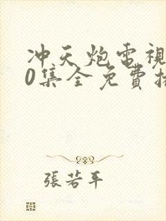 冲天炮电视剧40集全免费播放