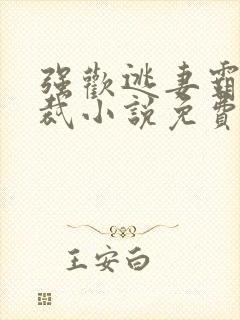 强欢逃妻霸道总裁小说免费阅读全文