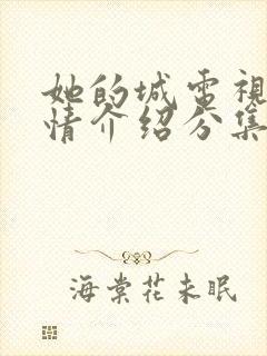 她的城电视剧剧情介绍分集