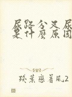 尿路分叉尿无力是什么原因封面