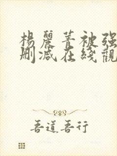 杨丽菁被强d无删减在线观看