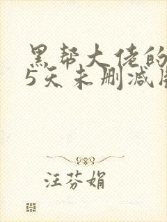 黑帮大佬的365天未删减版