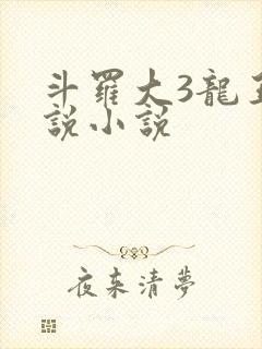 斗罗大3龙王传说小说