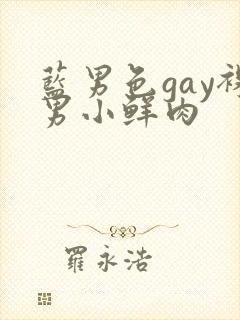 蓝男色gay裸男小鲜肉封面