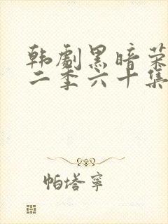 韩剧黑暗荣耀第二季六十集封面