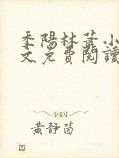 季阳林萧小说全文免费阅读封面