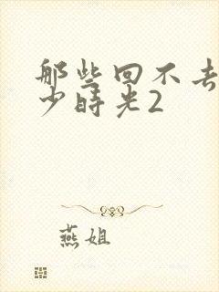 那些回不去的年少时光2