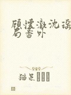 顾怀澈沈瑶大结局番外封面