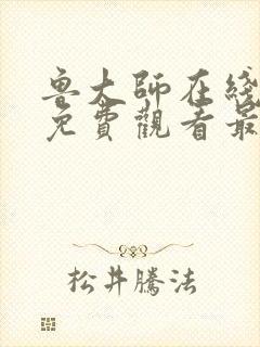 鲁大师在线电影免费观看最新电影