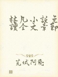 林凡小说免费阅读全文章节