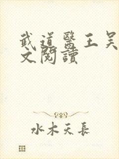武道医王吴东全文阅读