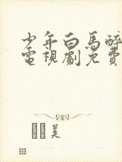 少年白马醉春风电视剧免费观看全集高清超前