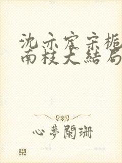 沈亦宸宋栀夏阮南枝大结局