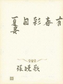 夏目彩春有码人妻封面