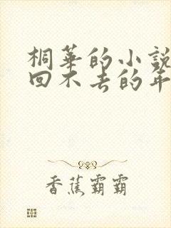 桐华的小说那些回不去的年少时光