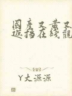 国产又黄又爽无遮挡在线观看