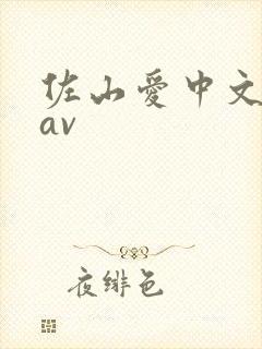 佐山爱中文字幕av