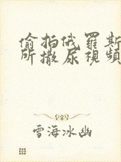 偷拍俄罗斯女厕所撒尿视频