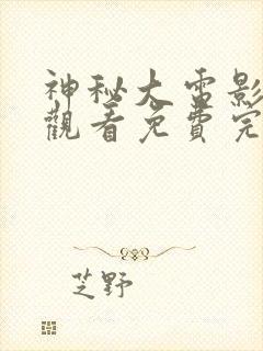 神秘大电影在线观看免费完整版高清