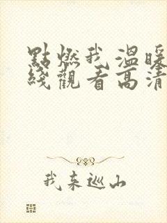 点燃我温暖你在线观看高清