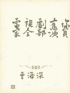 电视剧有你才有家全部演员表