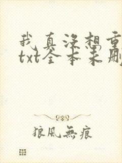 我真没想重生啊txt全本未删减下载