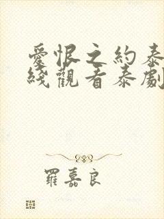 爱恨之约泰剧在线观看泰剧免费高清