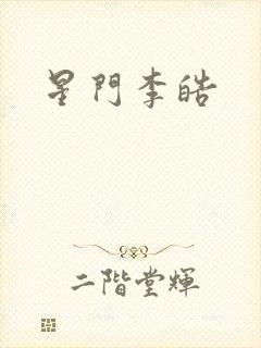星门李皓封面