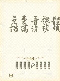 免费看裸体无遮挡高清视频