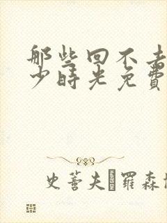 那些回不去的年少时光免费阅读