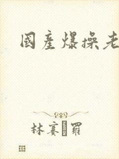 国产爆操老阿姨